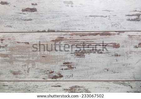 Old white wooden planks for background
