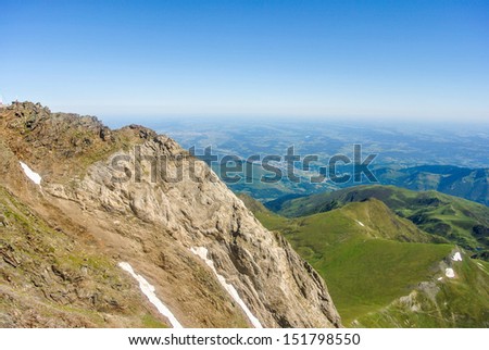 View of the Pyrenees from the Pic du Midi (Tourmalet, Europe)