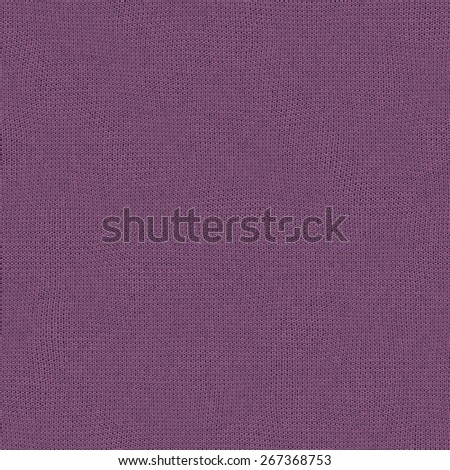 Seamless radiant orchid knitted wool texture for textile background