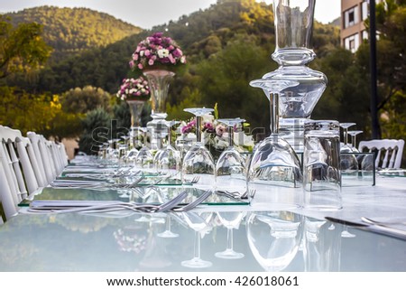Outdoor Banquet Table.