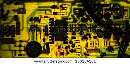 Back lit printed circuit board