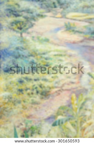 Abstract blurred background : Tropical flowers in the garden.