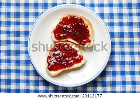 Breakfast Toast with Jam