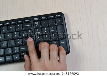 The Hand On Keyboard
