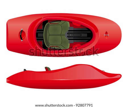 illustration of rodeo kayak