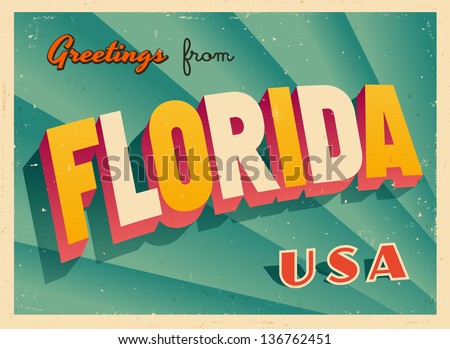 Vintage Touristic Greeting Card Vector EPS10 Grunge effects can be easily removed for a brand new clean sign Vintage Touristic Greeting Card Vector EPS10 Grunge effects can be easily removed for a brand new clean sign