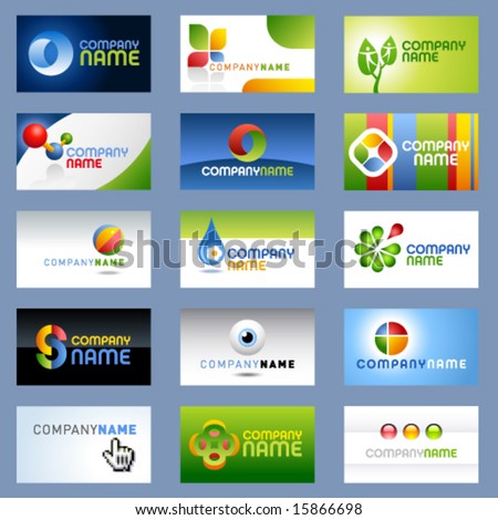 Free Vector Cards on Vector  Easy To Edit  Business Cards And Logos   2   Stock Vector