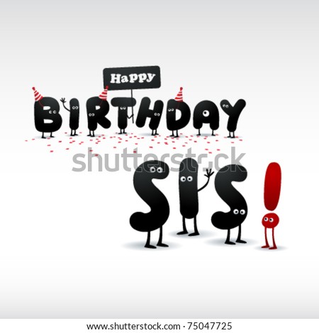funny birthday card. stock vector : Funny Birthday