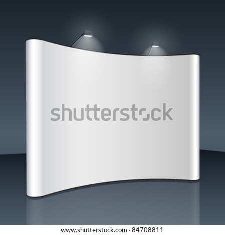 Vector blank trade show booth for designers Vector blank trade show booth for designers