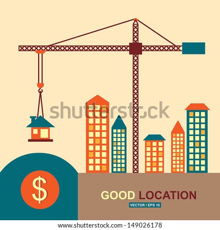 Good location idea concept Good location idea concept