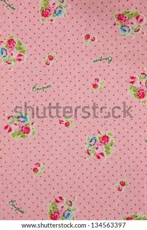 Flower pattern cloth texture background