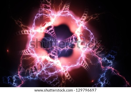 Electric explosion - abstract fractal background