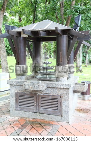 Drinking Water point in park, Malaysia
