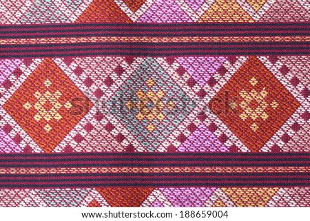 Pattern texture Thailand of native cloth.