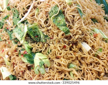 Chinese food, fried noodle