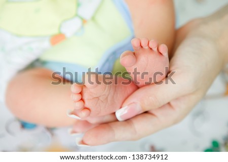 newborn in the maternity ward