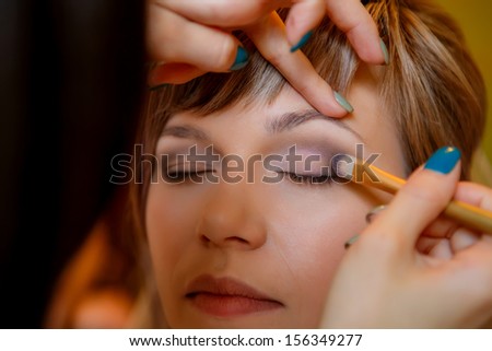 series. bridal make-up process