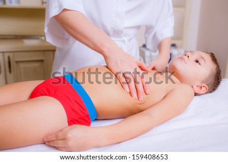 children\'s health. baby massage. disease prevention