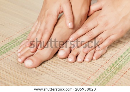 nicely nursed women\'s feet and hands