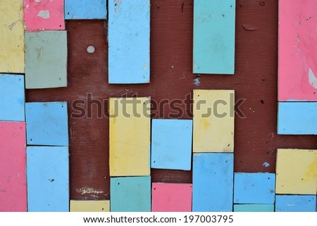 Old colorful wood wall background for graphic designer