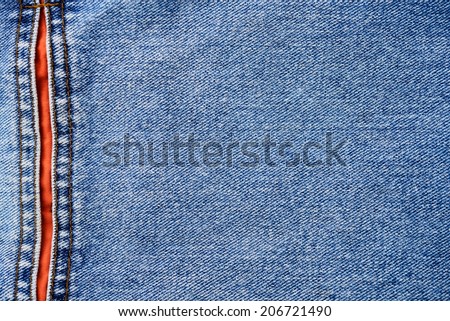 Jeans texture background with close up shooting