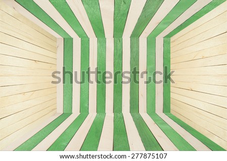 Green wood stripe room vintage background use for graphic designer
