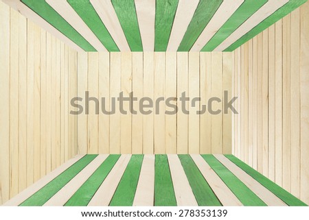 Green wood stripe room abstract background good for graphic designer