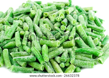 Frozen vegetable for cooking green beans texture.