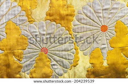 Japan pattern on decorative kimono floral Japanese style background