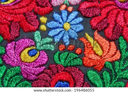 multicolor floral hand embroidery pattern multicolor floral hand embroidery pattern