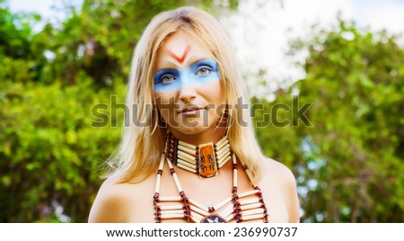 Native American, Indians in traditional dress, standing, rice field, day time