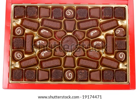 red box of chocolates
