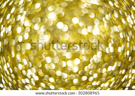 Gold defocused lights background. abstract Gold lights