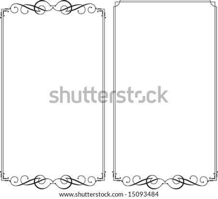 picture frame designs. stock vector : Frame Designs