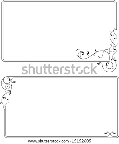 picture frame designs. stock vector : Frame Design