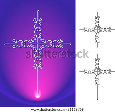 Vector Christian Cross Design 