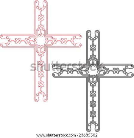 stock vector Vector Christian Cross Design abstract background