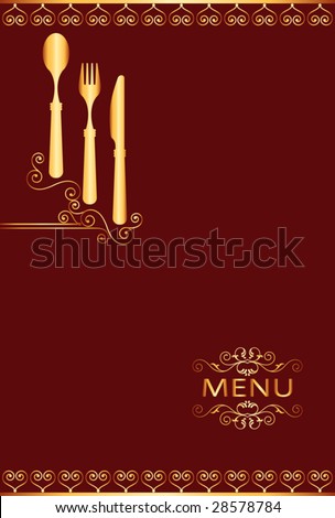 Restaurant Design on Food  Restaurant  Hotel Menu Template Design Stock Vector 28578784