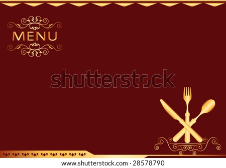 Logo Design Hotel on Food  Restaurant  Hotel Menu Template Design Stock Vector 28578790