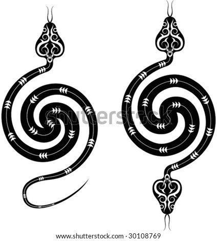 cobra tattoo. stock vector : Tattoo Snake