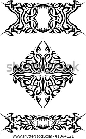 stock vector : Tribal Tattoo Arm Band, Shoulder, Back,