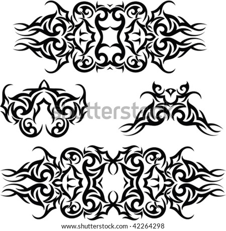stock vector Tattoo Arm Band Set Save to a lightbox Please Login