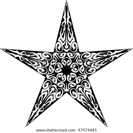 stock vector : Tattoo Star