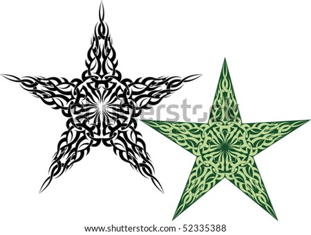 stock vector Star Tattoo