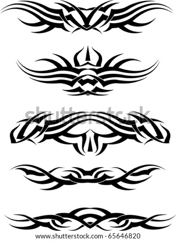 stock vector Tribal Tattoo armband