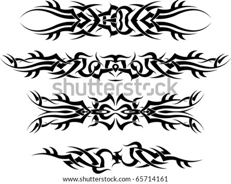 Tribal Tattoo In Arm. stock vector : Tribal Tattoo