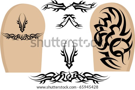 stock vector : Tribal Tattoo Arm Band