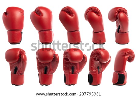 Boxing glove isolated on white background