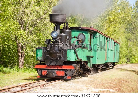 Old small steam engine train