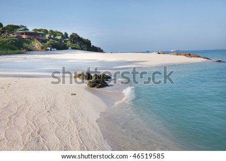 Remote beach in thailand, Koh Lippe island